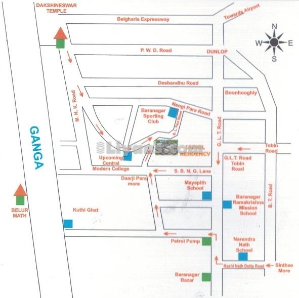 Location Map of Sapnil Residency